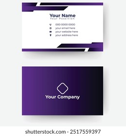 creative and clean modern minimalist business card design