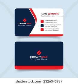 Creative and clean modern professional business card template design