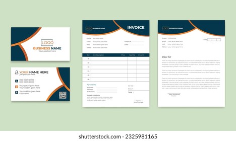 Creative, Clean and Modern Stationary Design Template, ready to use for Corporate, Financial Business, ready to use for Multipurpose Business.  
Adobe Illustrato