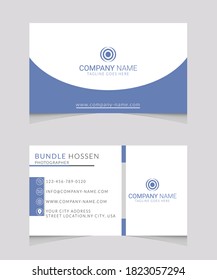 Creative and Clean professional  Business Card Template. Flat Design Vector Illustration. Stationery Design
