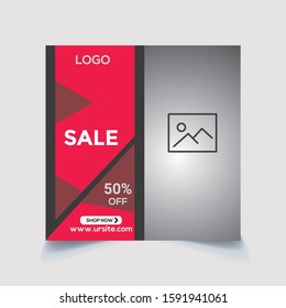 Creative and Clean Social Media Post design template