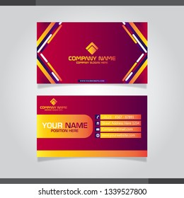 Creative and Clean Vector Business Card Template