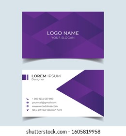 Creative and Clean Vector Business Card Template.Blue modern business and name card template vector design. Double-sided Business Card Template.Contact card for company two sided black and white.