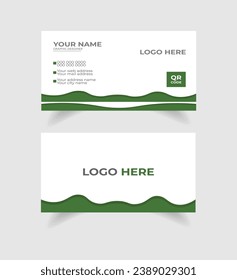 Tarjeta de visita de vectores creativos y limpios.