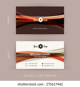 Creative and Clean Vector Business Card Template