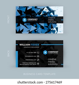 Creative and Clean Vector Business Card Template