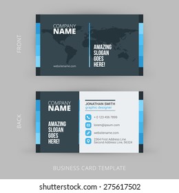 Creative and Clean Vector Business Card Template