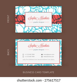 Creative and Clean Vector Business Card Template