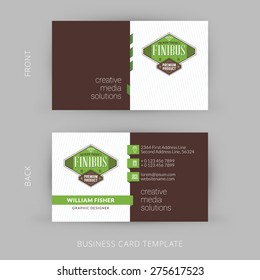 Creative and Clean Vector Business Card Template