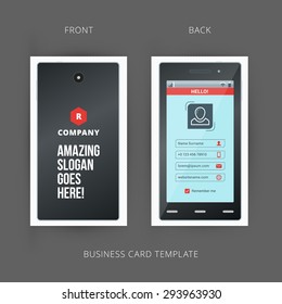 Creative and Clean Vector Business Card Template