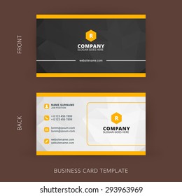 Creative And Clean Vector Business Card Template
