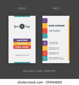 Creative and Clean Vector Business Card Template