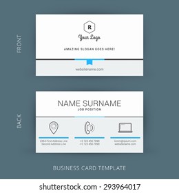 Creative and Clean Vector Business Card Template