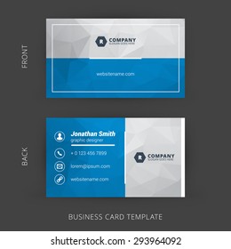 Creative and Clean Vector Business Card Template