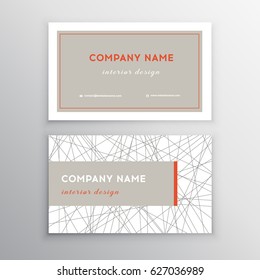 Creative and Clean Vector Business Card Template. Business card template, vector design editable