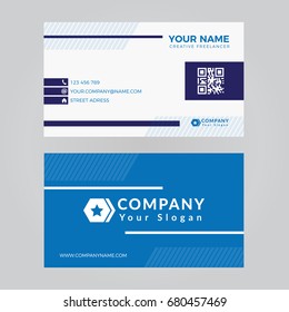 Creative and Clean Vector Business Card Template - stock vector