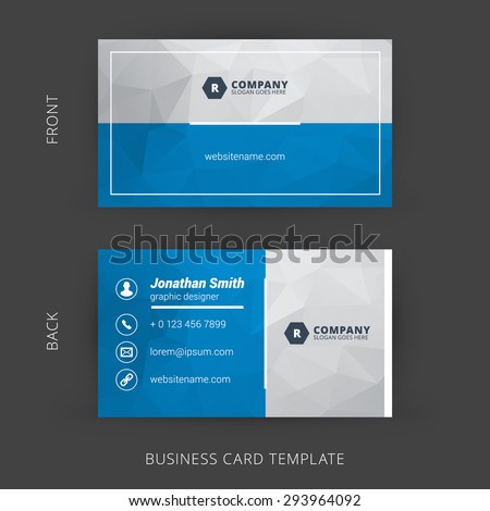 Creative and Clean Vector Business Card Template