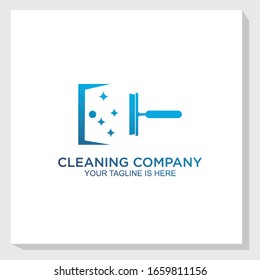 creative cleaner logo template design vector, cleaning company logo vector