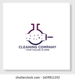 creative cleaner logo template design vector, cleaning company logo vector