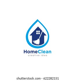 Creative Cleaning Concept Log Desing Template