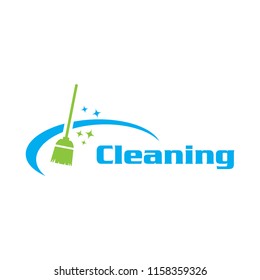 Creative Cleaning Concept Logo Design Template
