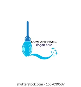 Creative Cleaning Concept Logo Design Template Vector illustration

