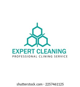 Creative Cleaning Concept Logo Design Template