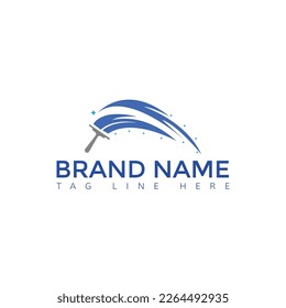 Creative Cleaning Concept Logo Design Template