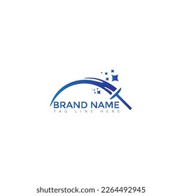 Creative Cleaning Concept Logo Design Template
