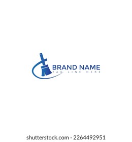Creative Cleaning Concept Logo Design Template