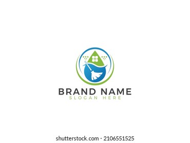 
Creative Cleaning Service Business Icon Vector Logo Design