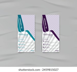 Servicio de limpieza creativo Plantilla de tarjetas de rack