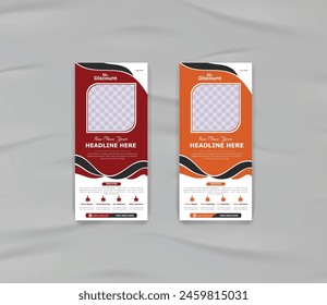 Creative cleaning service rack card template