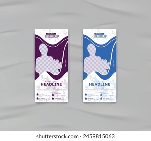 Servicio de limpieza creativo Plantilla de tarjetas de rack
