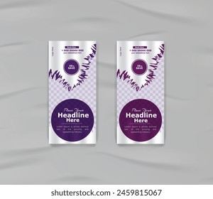 Creative cleaning service rack card template