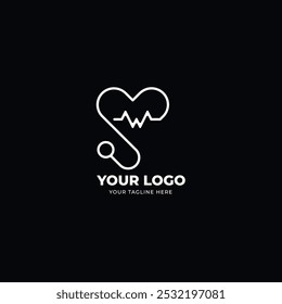 Fondo Negro Del Logotipo De La Clínica Creativa Con Eps