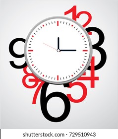 Creative clock face design.