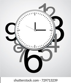 Creative clock face design.