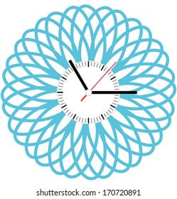 creative clock flower design