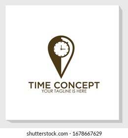 creative clock logo template, timer logo inspiration