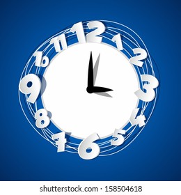 Creative Clock vector illustration