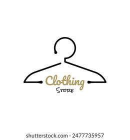 Creative Clothes Hanger Ideas. Clothes Hanger or Clothing Store icon.