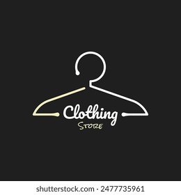 Creative Clothes Hanger Ideas. Clothes Hanger or Clothing Store icon.