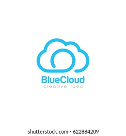 Creative Cloud Concept Logo Design Template