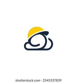 creative cloud and construction logo