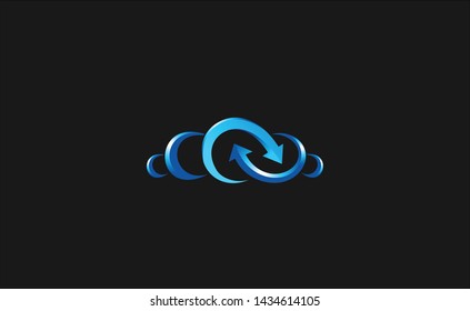 Creative cloud design for your business. Vector illustration