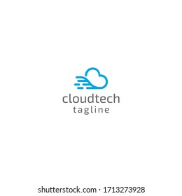 creative Cloud logo design for hosting and technology