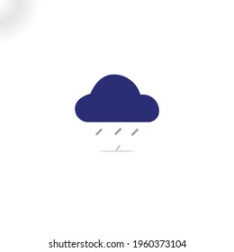 creative cloud rainning icon Royalty Free Vector
