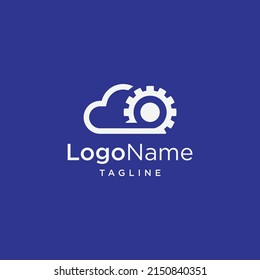 Design-Vorlagen für das Logo für kreative Cloud-Dienste