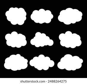 creative cloud shape illustration design